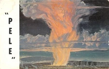 Postcard HI Pelé Hawaiian Fire Goddess art by Paul Rockwood Hawaii