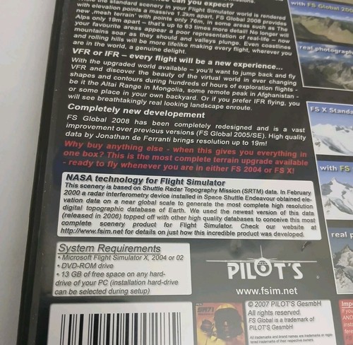 Logiciel de vol complémentaire Microsoft Simulator X 04 02 Pilot's FS GLOBAL 2008 PC CIB - Photo 4/4
