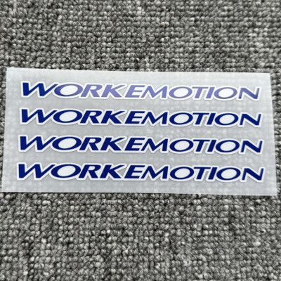 Blue 1Set  Work Emotion XT7 XD9 XT-7 XD-9 Wheels Hub Rim Decal Sticker Vinyl 