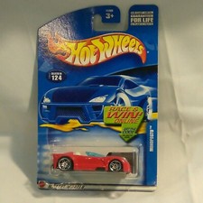 Hot Wheels 124 Monoposto, Variant 3 Spokes, Race & Win 2002, Car & Card