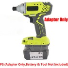Adapter Upgarde for Ryobi 18V One+ Impact Tool To for Makita 18V Li-Ion Battery