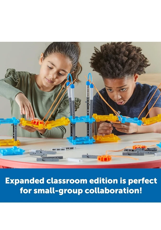 STEM Explorers Bridge Builders Classroom Set, STEM Construction Toys For Kids - Image 4 of 4
