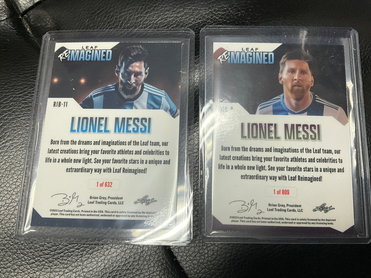 2023 Leaf ReImagined Re-Imagined LIONEL MESSI BLAZE /632 TROPHY 