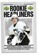 2006-07 Upper Deck Rookie Headliners #RH18 Kristopher Letang