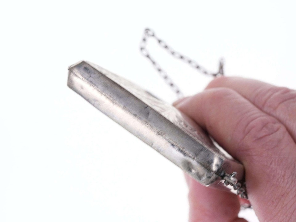 c1900 Antique Sterling Calling card case/wallet eBay