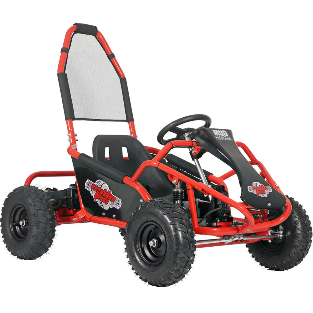 MotoTec USA® - Mud Monster Kids Gas Powered 98cc Go Kart Full