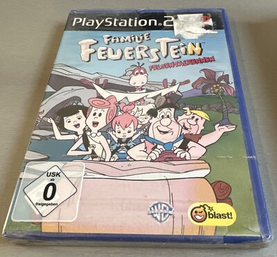 PS2 PlayStation 2 Flintstones Bedrock Racing ITA Video game CIB PAL