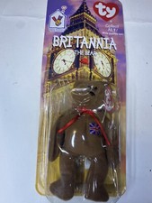 McDONALDS TY BEANIE BABY BRITANNIA THE BEAR RARE WITH 2 TAG ERRORS 1993 OAKBROOK