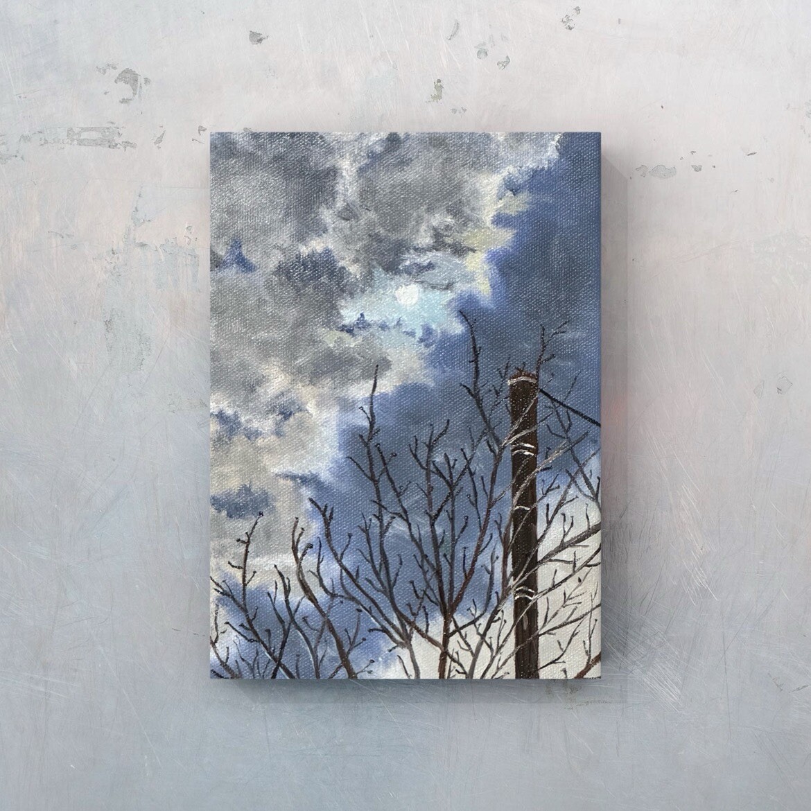Moonlight. Oil Painting Of Japanese Landscape. 20*30cm,Unframed | eBay