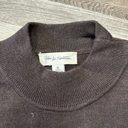 Vintage John W. Nordstrom Woll Rollkragen Pullover; Herren XL; Made in Italy; Braun - Bild 7 von 8