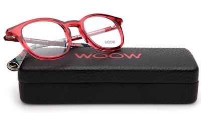 NEW WOOW Heat Up 2 Col 2122 Transparent Raspber EYEGLASSES FRAME 49-20-144 B40mm