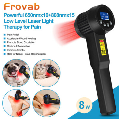 8000mW Cold Laser Therapy Device Pain Relief LLLT Soft Red Light Lazer Treatment