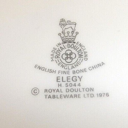 Royal Doulton - Elegy - porcelana inglesa de hueso fino, vajilla vintage 1976 - 8L4C - Imagen 3 de 17