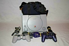 Sony PlayStation 1 Gray Video Game Console NTSC - SCPH-7501 With Travel Case