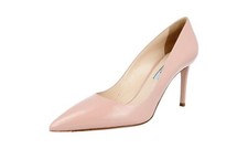 PRADA Saffiano Leather Pumps 1I939F Orchidea Nude Pink Rose -  US 10 EU 40 UK 7