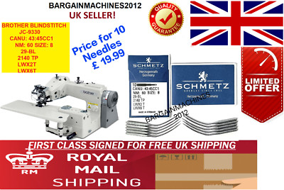  SCHMETZ LWX6T LWX2T 29-BL NM:60 GR:8 GEBOGEN INDUSTRIENÄHMASCHINENNADEL