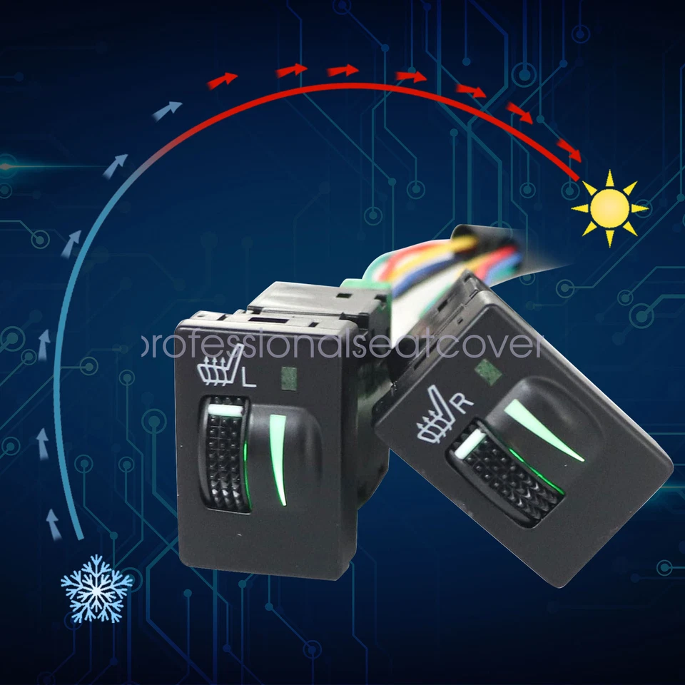 Kit de assento aquecido 2 lugares, aquecedor de assento para Toyota Tacoma Tundra Corolla 4runner - Imagem 3 de 4