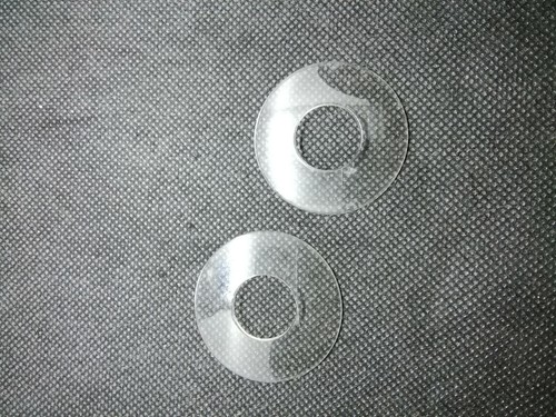 2mal Tropfschutz für Kerzen Glas transparent Partylite 4cm Öffnung 1,8 cm