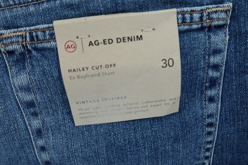 AG Hailey Cut-Off Ex Boyfriend Short Blue NEW Size 30X3 Denim - Picture 6 of 8