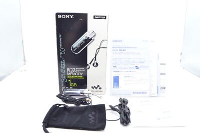 SONY WALKMAN NW- E407 ブラック Rare NEAR MINT Sony network Walkman NW-E407 1GB Black Clean