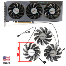 Full Set GPU Fans 78mm Gigabyte 6600 6700 XT Eagle Gaming OC GA81S2U  US Sel...