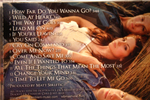 GLORIANA by GLORIANA! (CD 2009) Contemporary Country - VG Cond & Ships Free - Picture 3 of 4
