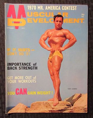 1970 Sept MUSCULAR DEVELOPMENT Magazine VG+ 4.5 Tony Gambin