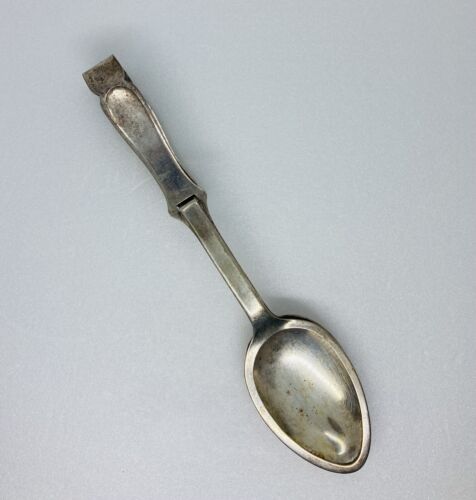 Rare 1930s Wellner Silverplated Vegetable Meat Clamping Spoon Unique Germany 29