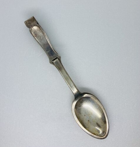 Rare 1930s Wellner Silverplated Vegetable Meat Clamping Spoon Unique Germany 29 - Picture 1 of 12