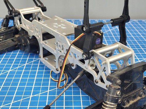 Marco de chasis de aluminio personalizado Tamiya 1/10 WT-01 Wild Dagger Blackfoot III Devil - Imagen 19 de 24