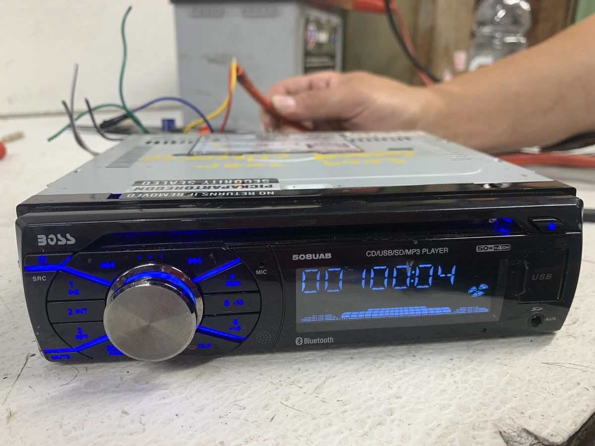 Boss 508UAB single din radio stereo 50Wx4 SD CD Player MP3