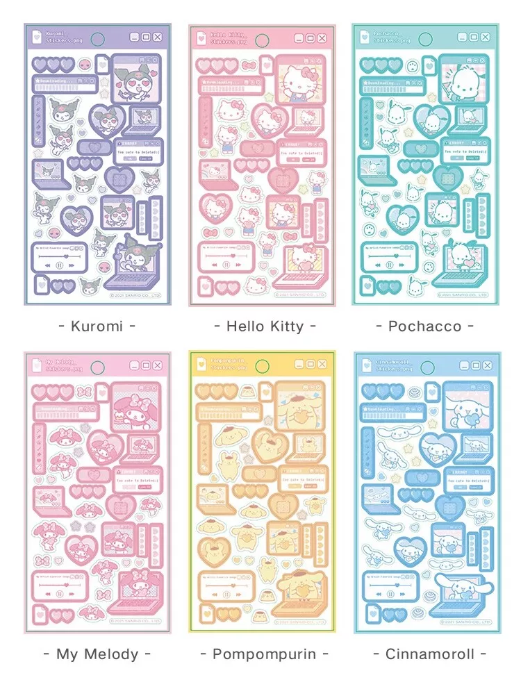 Kuromi Sticker Packet – Decoden Crafts