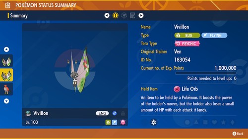 🍊Shiny/Non-shiny Vivillon Fancy Pattern 6IV🍇Pokémon Scarlet/Violet (💯Legal) - 第 10/10 張圖片