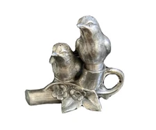 VINTAGE WEIDLICH BROTHERS SILVER PLATED BIRD SALT AND PEPPER SHAKERS AND HOLDER