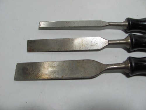 Stanley Resin Handled Bevel Edge Chisels 12,18,25mm Selling As Shown Good Cond - Picture 10 of 11