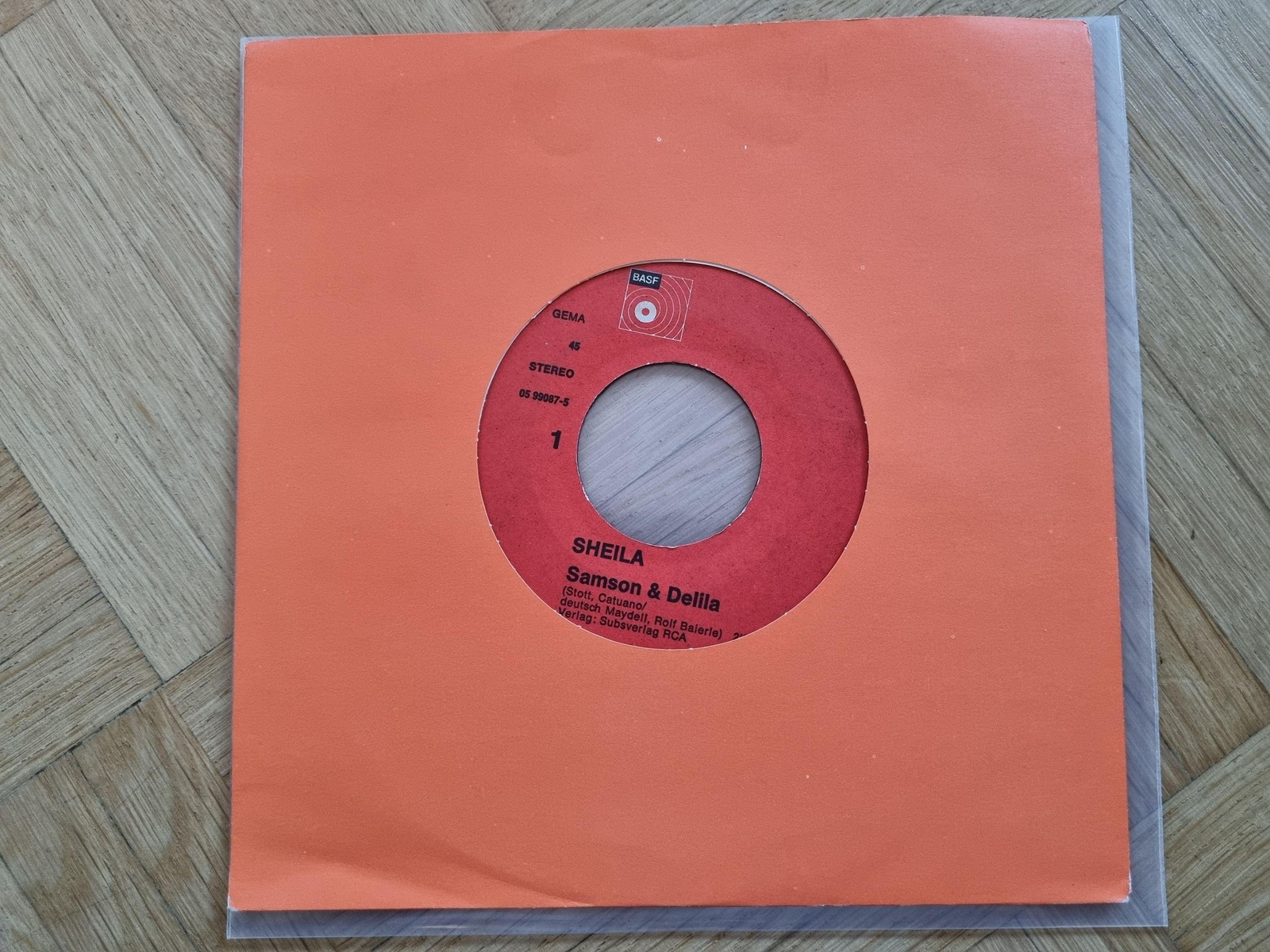 7"" Single Sheila - Samson & Delila Vinyl Germany SUNG IN GERMAN