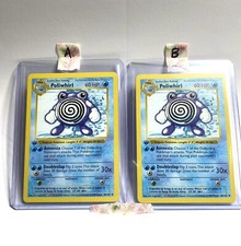 Pokemon Trading Card Poliwhirl Base Set 38/102 Shadowless First Edition