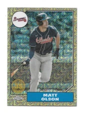 2022 Topps Update MATT OLSON Silver Pack 1987 Chrome Mogo - BRAVES -