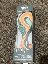 Wet Brush Original Detangler Hair Brush, Teal Glitter Vortex -NIB Rare Color