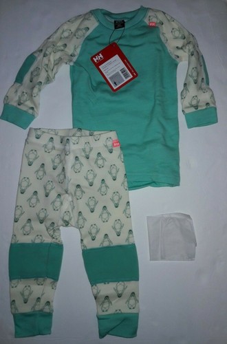 Helly Hansen Kids & Baby Merino Wool Baselayer/Pajama Set. Choose Size/Color - Picture 2 of 20