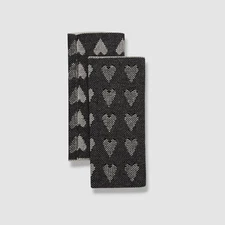 $140 Lisa Todd Women's Gray Love Lines Cotton-Cashmere 1-Pair Hand Warmers OS