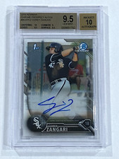 Corey Zangari 2016 1st Bowman Chrome  Auto BGS 9.5 10 Prospect Autograph