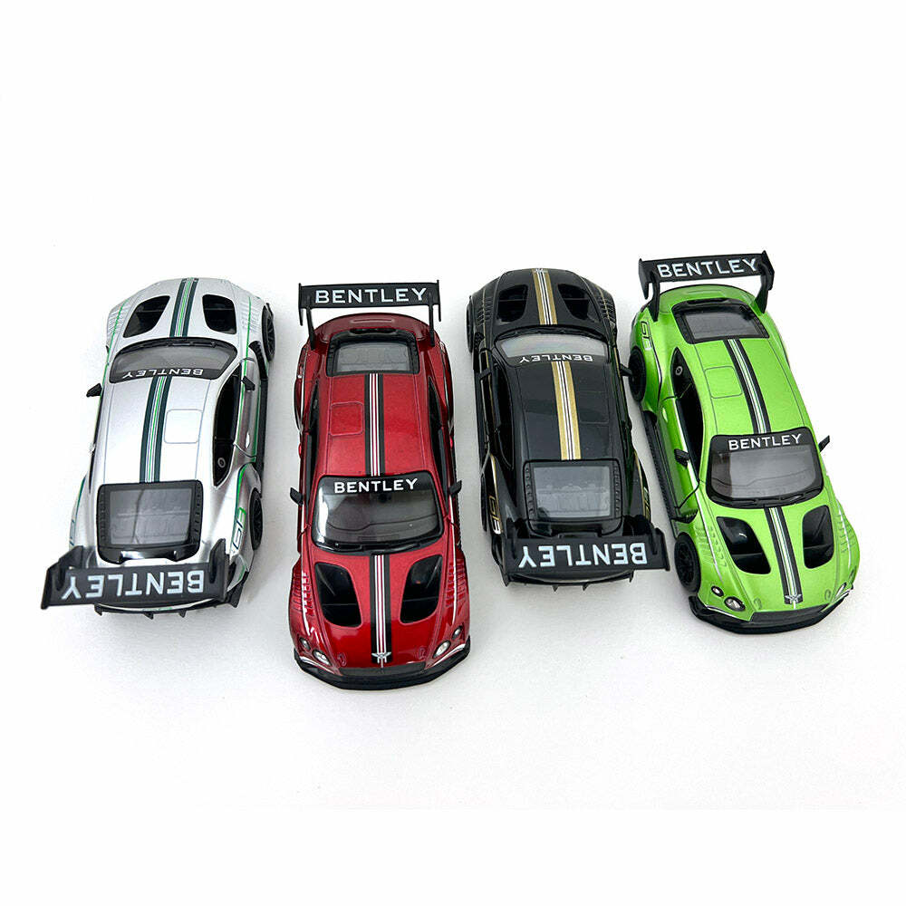 2021 Bentley Continental GT3 1:38 Scale Diecast Model Black/Silver