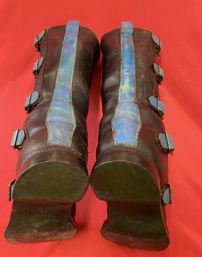 VINTAGE ROSSI MOTORBIKE SPEEDWAY BOOTS VMX TRIALS ENDURO SCRAMBLE 8AU 9US - Picture 14 of 18