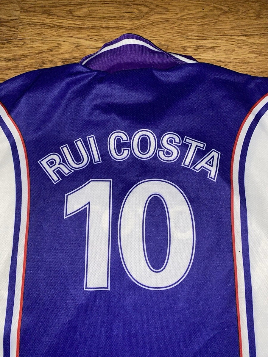 J*p様 ACフィオレンティーナ RUI COSTA 10番ジャージ ACF Fiorentina 1998/1999 Home Kit #Rui Costa 10 - FREE
