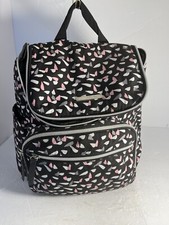 Bananafish Studio diaper backpack Black With abstract, pink, gray white dots