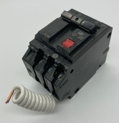 #ad GE THQL2120GFT 2 Pole 20 Amp 120 240V THQL Plug On GFI General Electric Breaker $64.89