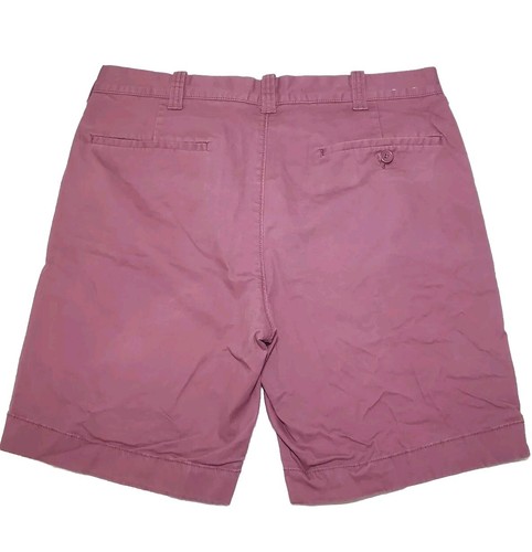 J. Pantaloncini chino Crew Flex rosa malva 8" elasticizzati con cuciture interne casual da uomo taglia 33 - Foto 4 di 6