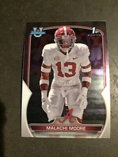 2022 Bowman University Chrome Malachi Moore 1st Bowman Card Alabama Crimson Tide