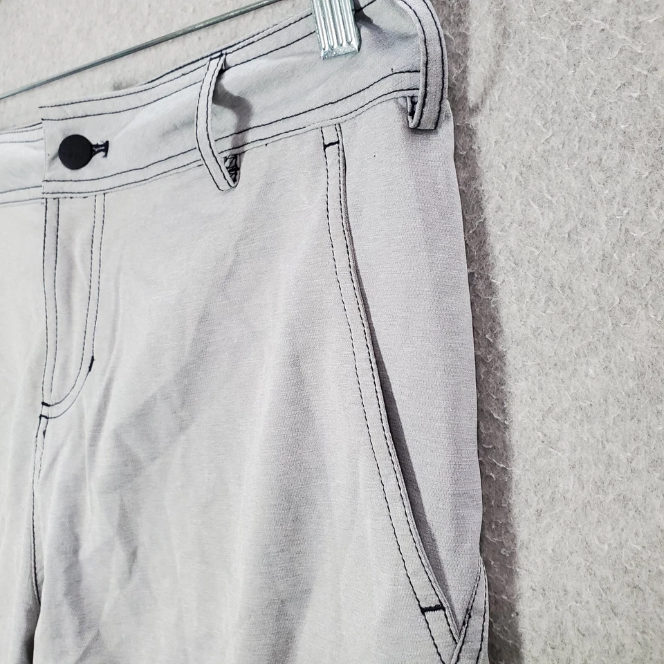 Adidas Hombres Traje de Baño 34 Gris Híbrido Natación Corto Exterior Playa Bolsillos con Cremallera Foto 3 de 4